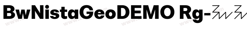 BwNistaGeoDEMO Rg字体转换